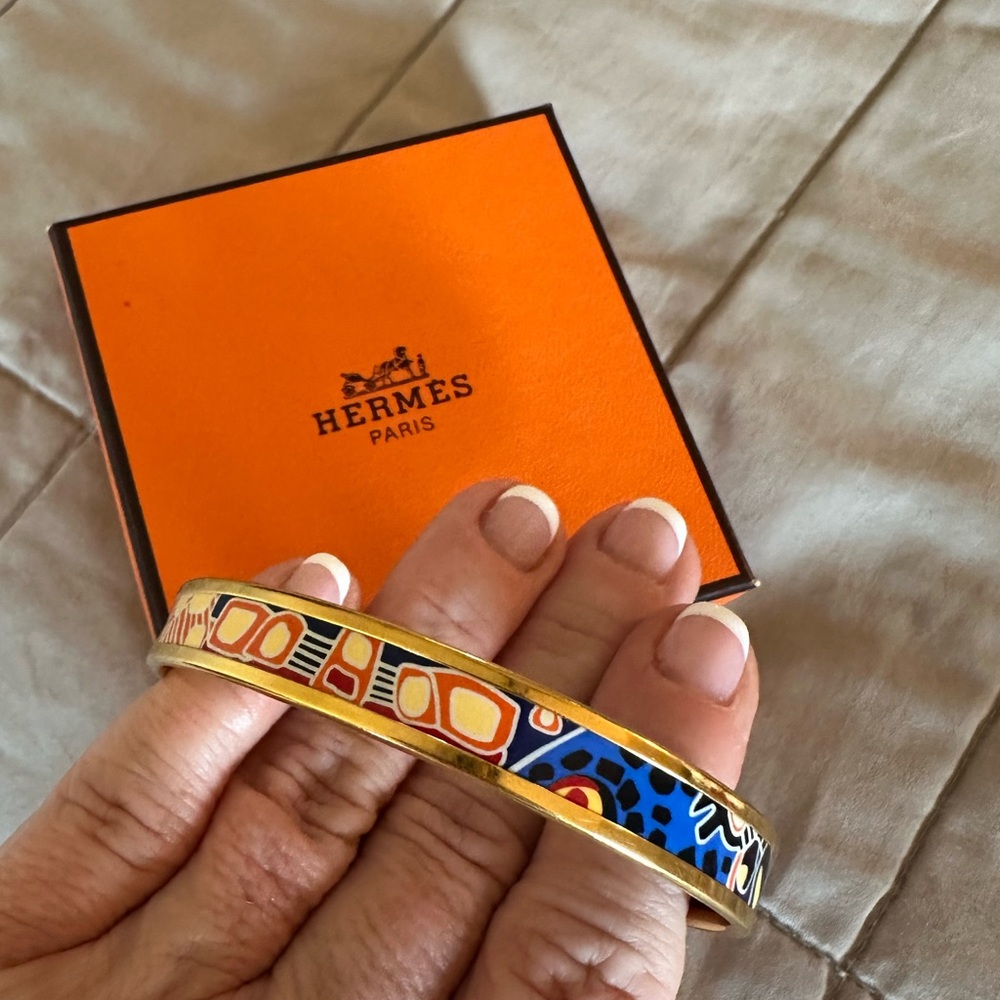 Hermes enamel bracelet (size 65) - Picture 5 of 8